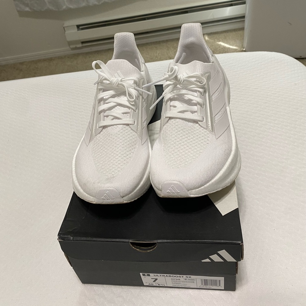 Adidas Triple White Running Shoes